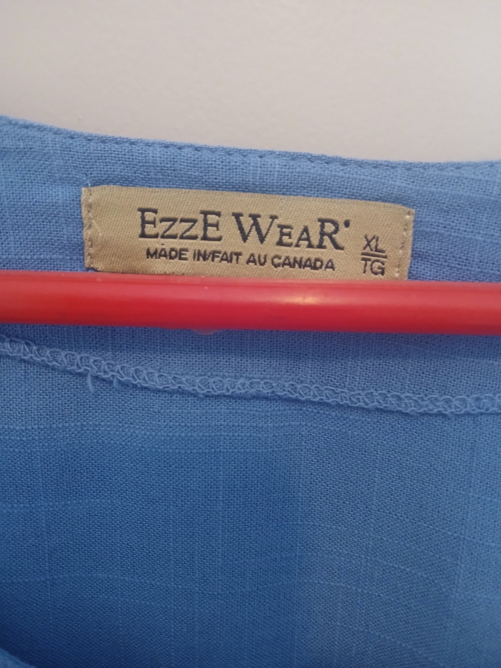 Ezze Wear Blue Vintage Sleeveless Cotton Shirt Dress With Pockets - Picture 3 of 5